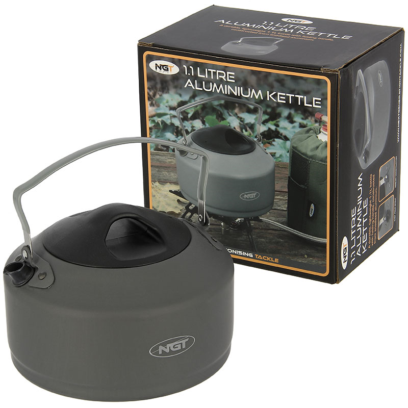 NGT Aluminium Outdoor Kettle - 1.1 litre Gun Metal - Image 4