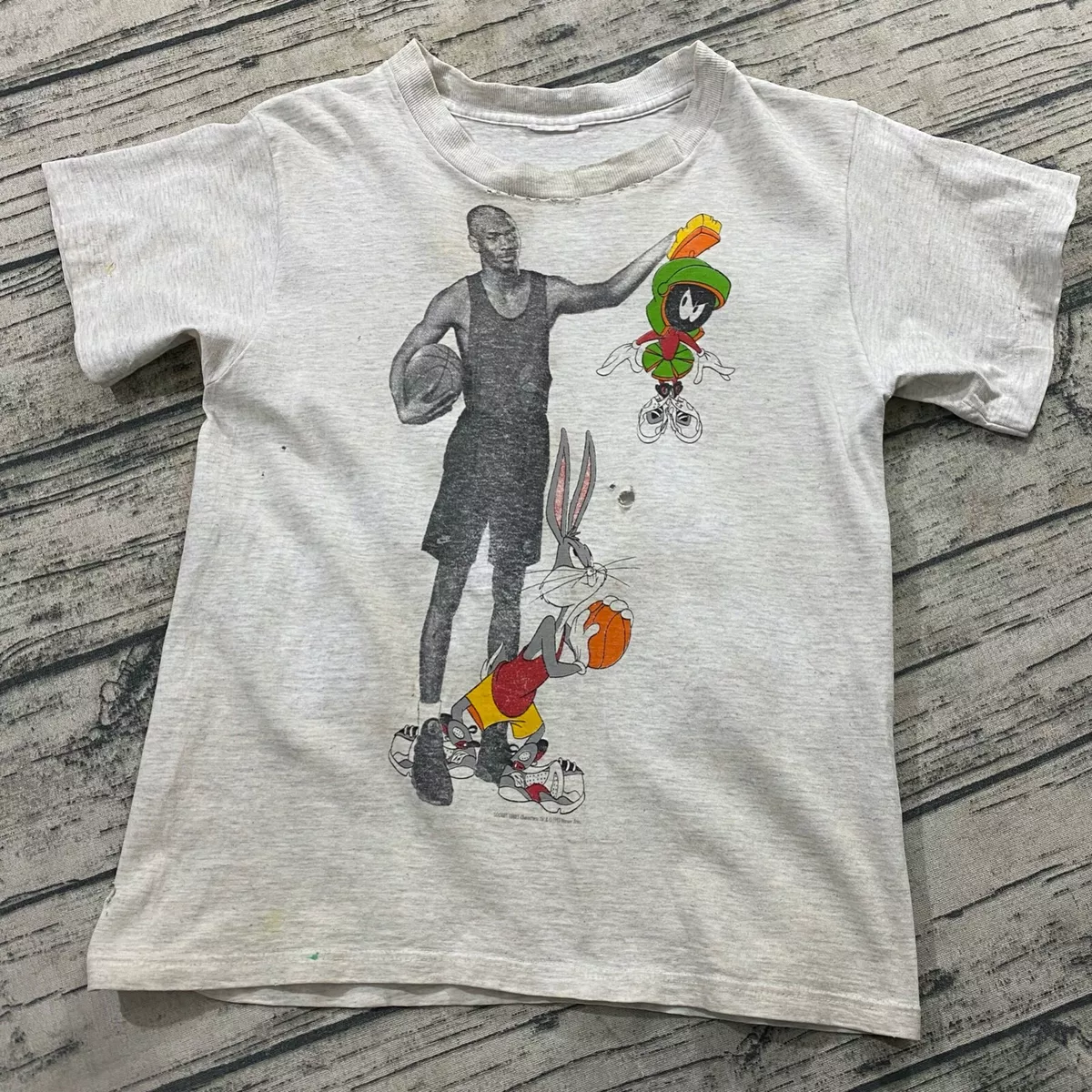 Looney Tunes x Nike Vtg 1993 Kids T-Shirt Michael Jordan Space Jam Graphic Tee