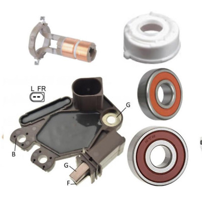 Alternator Rebuild Kit Passat 1.8L with Valeo; Regulator Bearings Brushes Slipri