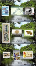 NEW ZEALAND NZ POST 'BEST OF 2010' SET OF THREE REWARDS MNH M/S's (VF)