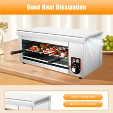 2000W Electric Cheese Melter Cheesemelter Countertop Salamander Broiler Grill2kw