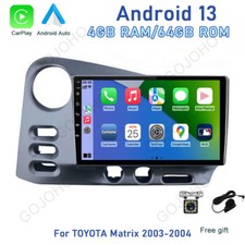 464gb For Toyota Matrix 2003 2004 Car Radio Stereo Carplay Android 13gps Navi