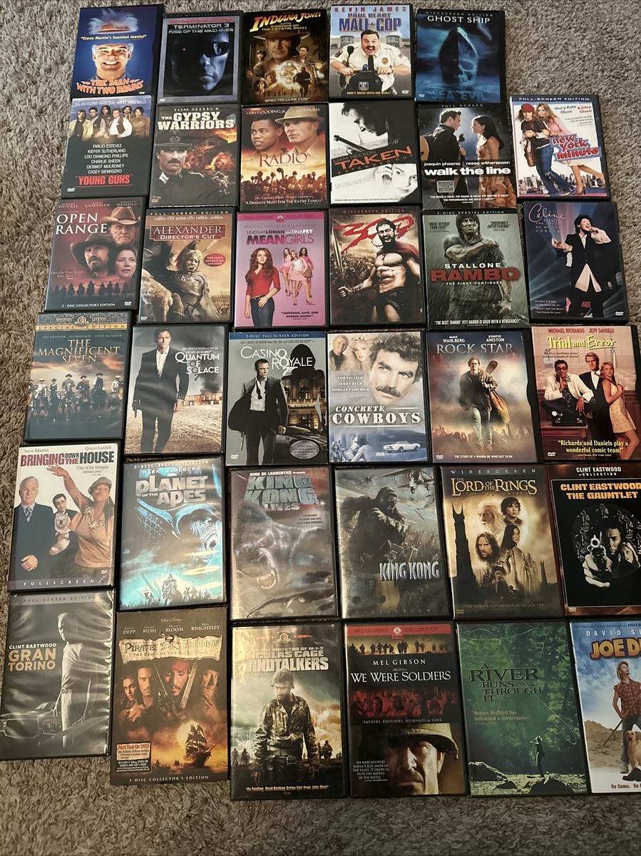 Lot of 35 DVDs -Action Comedy Drama Western Sc-Fi Movies | eBay