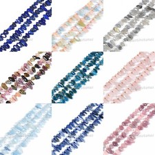 Natural Gemstone Freeform Chips Spacer Loose Beads Jewelry Making 16 inch