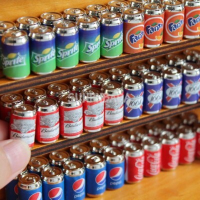 Dollhouse Miniature 1:12 Scale Cola Soda Cans - 6-Pack Accessory For Shop, Cafe, Or Bar Scene - View #11
