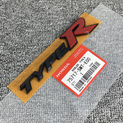 Type R Black Emblem Badge For Honda Civic Sport Hatchback Rear