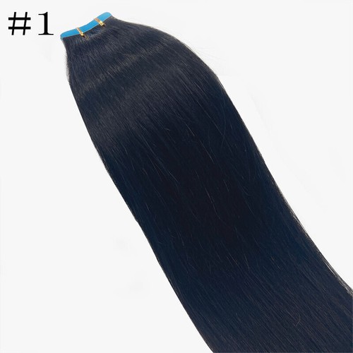 Tape in Human Hair Extensions Invisible Skin Wefts 100%Russian Remy Hair Fashion - Picture 27 of 138