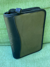 FRANKLIN COVEY Zip Binder Vintage Made in USA - Compact Size - Green Nylon