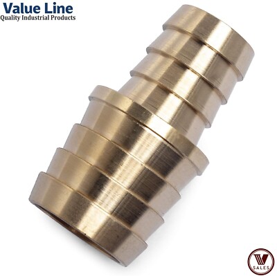 1'' x 3/4'' Brass Barb Hose Splicer Mender Repair Union 122HBL-16-12 Value Line