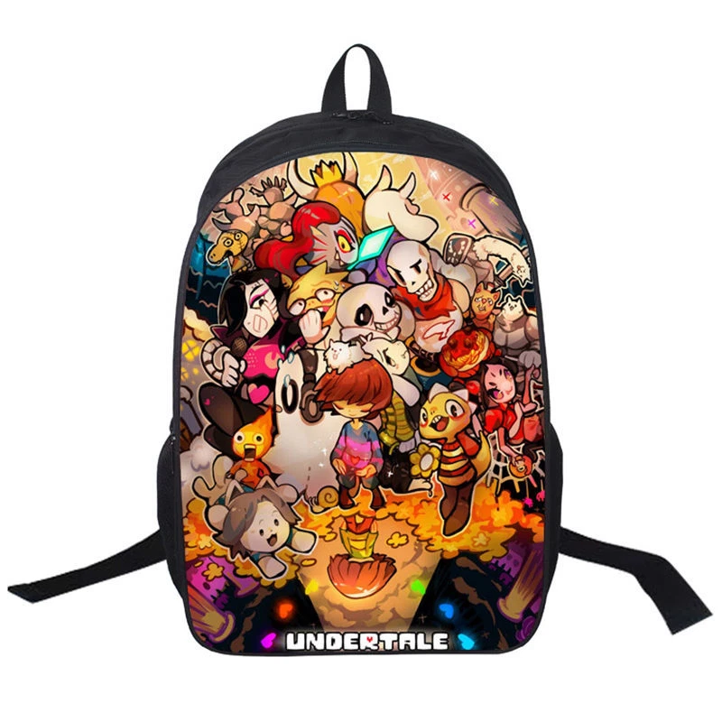 Undertale Sans Papyrus Cosplay Backpack Laptop Student School Shoulder Bag Gift