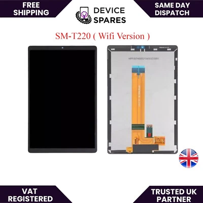DEVICESPARES Samsung Galaxy Tab A7 Lite SM-T220 /T225 LCD Digitizer Touch Screen Assembly
