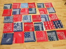 LOT of 30 Vtg Antique elephant COTTON Biker Hanky KERCHIEF USA BANDANA 20"