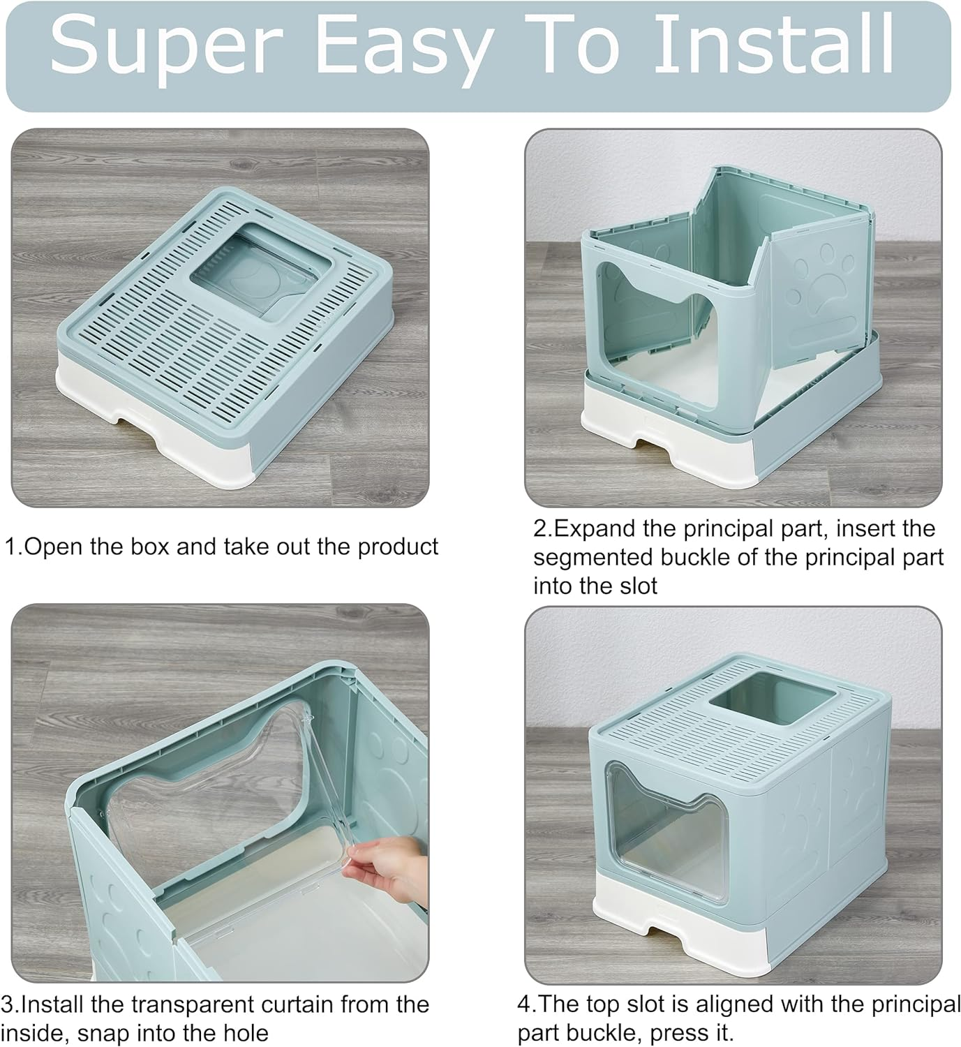 Paletta Per Lettiera Gatti Con Fori Piccoli - Plastica Nera Per Animali Domestici - Foto 2