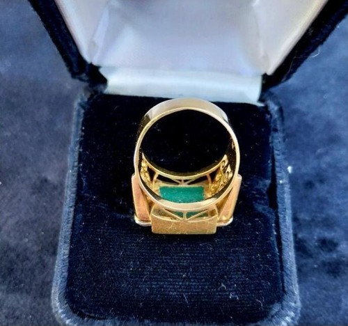 CHEVALIÈRE OR 18 CARATS POINÇON TÊTE D’AIGLE CHEVALIÈRE OR HOMME 18K - Photo 6/10