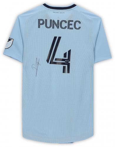 Roberto Puncec Sporting Kansas City Signed MU #4 Blue Jersey - 2020 MLS Season - Picture 3 of 5