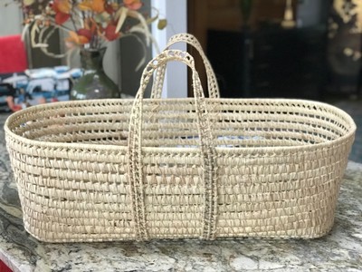 hand woven moses basket