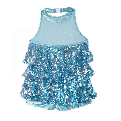 Freebily Kids Girls Sequins Dance Dress Sparkle Jazz Hip Hop Leotard AU - Picture 30 of 82