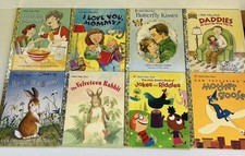 Little Golden Books x 8 Bundle Butterfly Kisses, Velveteen Rabbit, Mother Goose