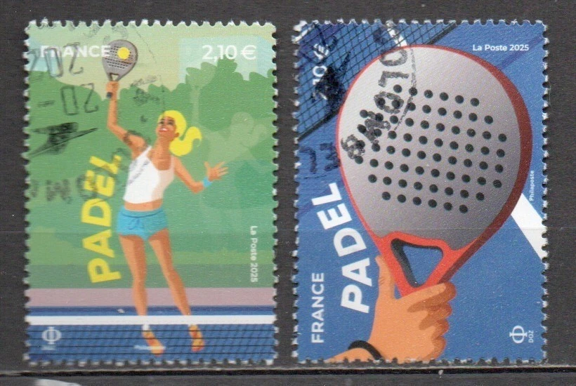 FRANCE 2025 Sports - Padel oblitéré cachet rond - Photo 1/1