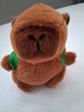 Brown Capybara Plush Stuffed Animal happy Turtle Backpack 6 inch