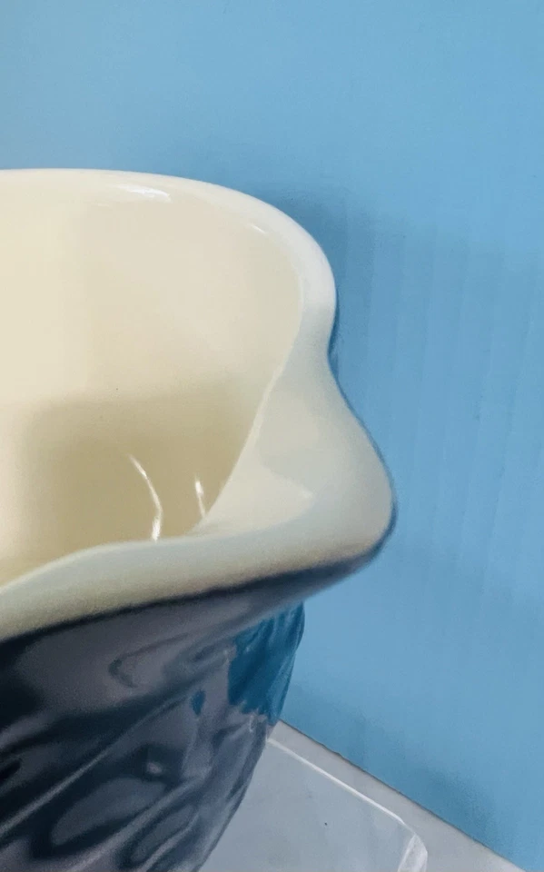 MASON CASH Tazón de Batería en Relieve 2 cuartos-NÁUTICO-Azul Pez Cangrejo Vida Marina-NUEVO CON ETIQUETAS Foto 4 de 4