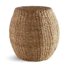 Boho Pouf - Hand Woven Seagrass