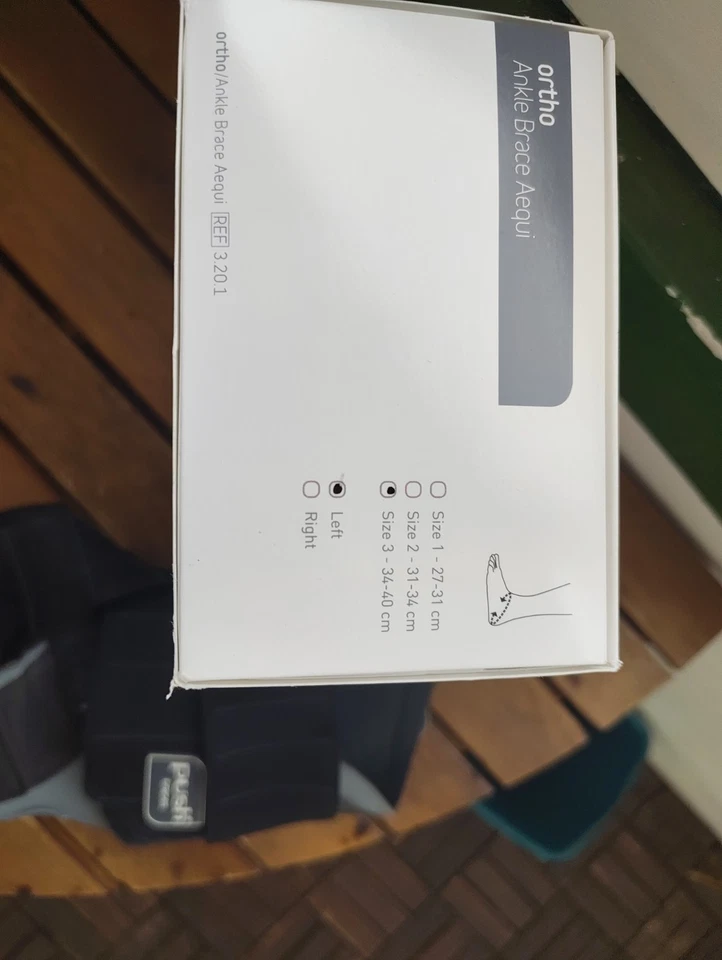 Knöchelorthese von Push Braces / Ortho Ankle Brace Aequi / Links, Gr. 3 - Bild 2 von 2