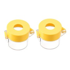 2pcs Yellow Plastic Switch Cover Protector for 22mm Push Button Switch 55 55