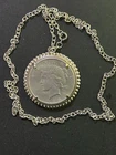 Peace Silver Dollar Pendant. Facsimile 1928 Peace Dollar Included!