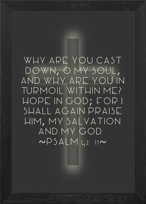 Psalm Framed Wall Art Poster Canvas Print Picture