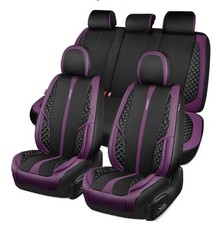 Car Pass Nappa Leather Car Seat Covers Full Set Waterproof