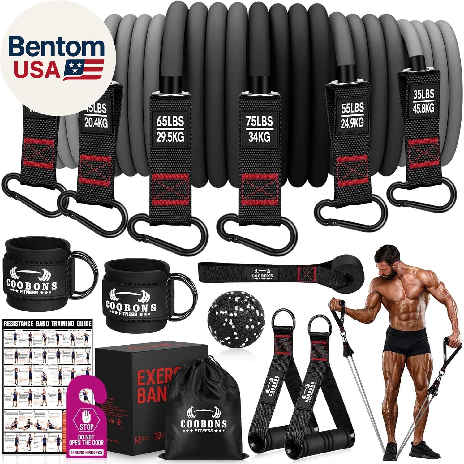 Heavy Resistance Bands for Working Out, 300LBS Exercise Bands with Handles, Work
Opens in a new wind