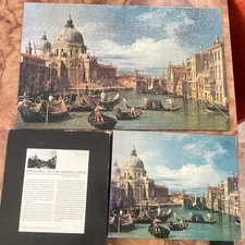 VTG Springbok PUZZLE Canaletto Venice Entrance Grand Canal 500 Piece Complete