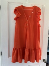 Stunning Orange Dress Shien 1XL Brand New Without Tags
