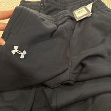 Under Armour UA Rival Fleece Joggers Girl's YMD Black NWT youth medium