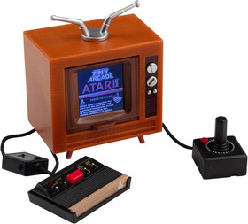 Tiny Arcade Atari 2600 3.5" Mini Retro Game - Playable Console & TV w/ Real Game
