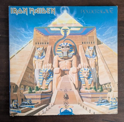 IRON MAIDEN Original 1984 Vintage Album Powerslave Vinyl LP