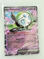 Pokemon TCG Meloetta EX Black Bolt Holo Double Rare Card 044/086 Sv: Black