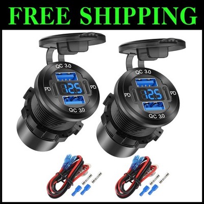 Fast Charging 12V USB Cigarette Lighter Replacement