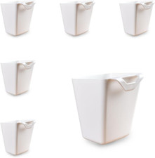 6 Pack Hanging Cup Holders, Wall Organizers, Rolling Cart Accessories Hanging Pe