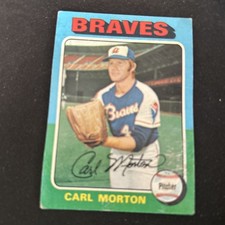 1975 Topps Baseball Card #237 Carl Morton Atlanta Braves Vg Free Shipping!