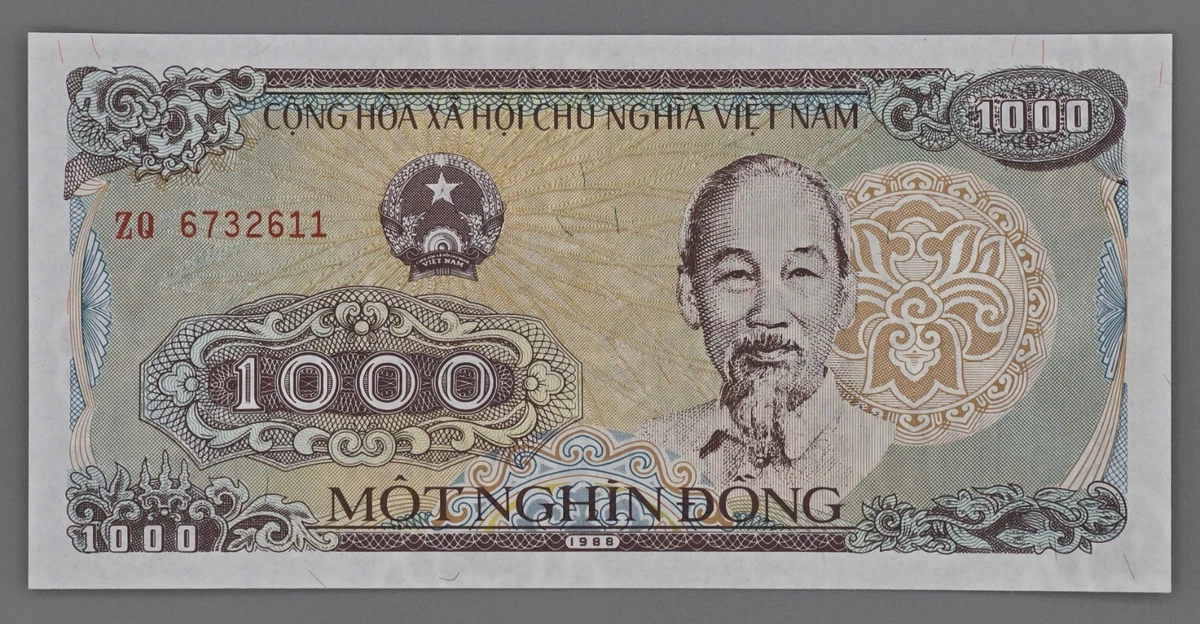 Uncirculated Vietnamese Paper Money 1,000 ₫ Denomination for sale