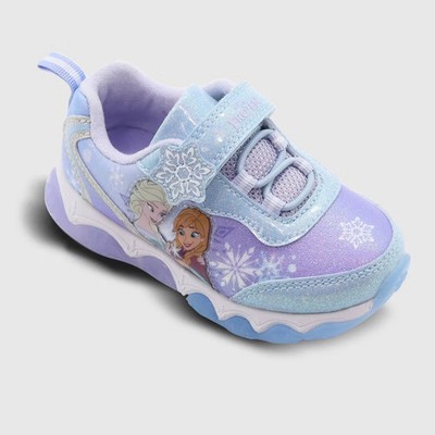 Toddler Disney Frozen Athletic Sneakers - Purple/Blue 12T