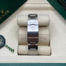 Rolex Oyster Perpetual 34 Blue Index Dial Stainless Steel Smooth Bezel Oyster 3