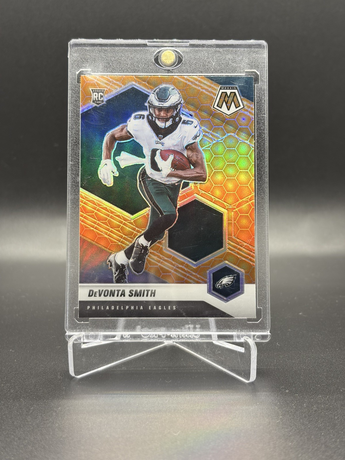 2021 Panini Mosaic DeVonta Smith RC Honeycomb Prizm #305 Eagles SSP Rookie