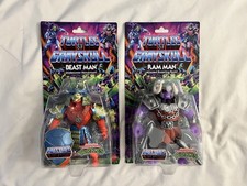 MOTU Turtles of Grayskull Wave 2 Beast Man and Ram Man action figures - Not Mint