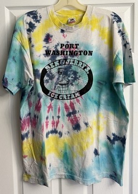 Vintage 90's Ben & Jerrys Ice Cream Tie Dye T Shirt Men's Size XL.RARE