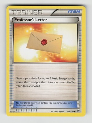 Professor's Letter, BKT, XY - BREAKthrough, 146/162, Uncommon, Normal, LP