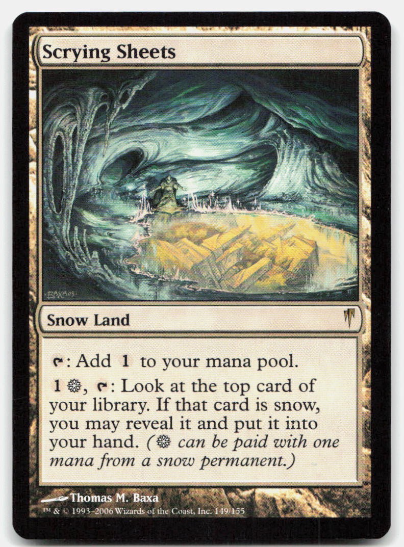 Scrying Sheets 149 Rare Coldsnap Magic: The Gathering Near Mint
