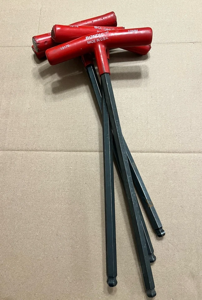 Vintage Bondhus T-Handle Metric Hex Tools 2.5mm - 10mm Lot Bulk Bundle 23 Pieces - Image 3 of 4